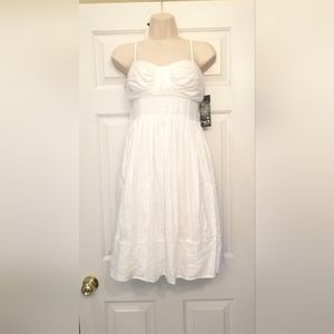 New NWT White Sleeveless Dress Sequin Hearts Size 9